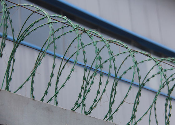 Galvanized Razor Barbed Wire 450mm 8M Security Razor Wire