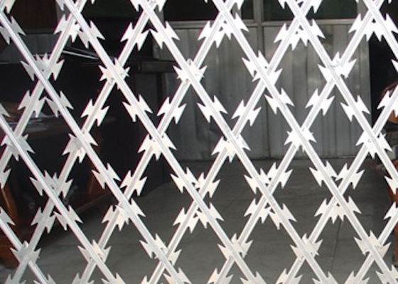 Anti Climb Barbed Wire Razor Barbed Wire Electrostatic Powder Spraying