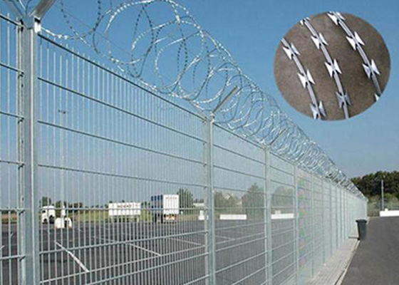 Ink Green Anti Theft Razor Sharp Wire Economical Barbed Wire Coil Fencing