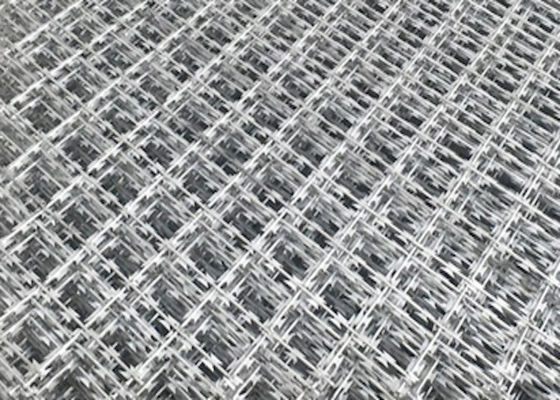 Galvanized Spiral Cross Razor Blade Fencing Wire Ink Green Razor Barbed Wire