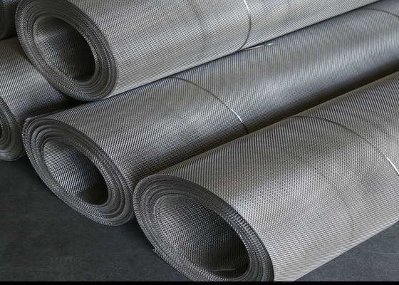 50m 1.2m Steel Wire Mesh Filter Screen Smooth Surface