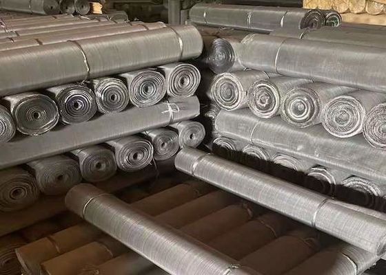 50m 1.2m Steel Wire Mesh Filter Screen Smooth Surface