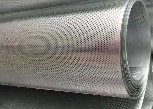 5m 20m Perforated Metal Mesh SUS304 Perforated Steel Mesh Sheets Uniform Mesh