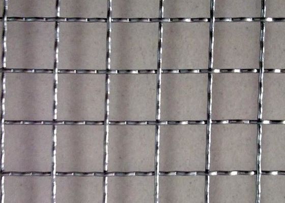 White Steel Crimped Wire Mesh Unidirectional Bending Metal Wire Mesh