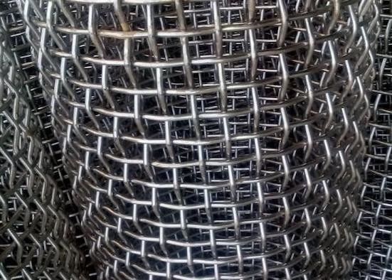 Dipping Plastic Wire Rod Crimped Wire Mesh Black Iron Wire Mesh