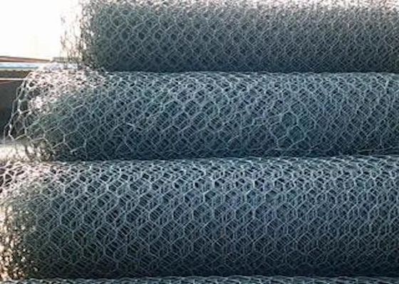 Low Carbon Steel Galvanized Hexagonal Wire Mesh 35kg/M2 Large Size Twist Mesh