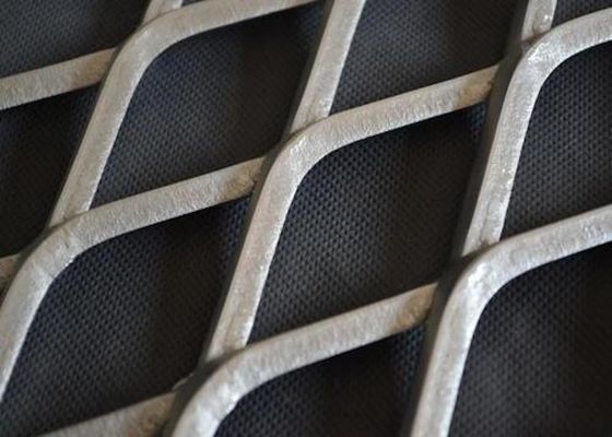 Acid Resistant 316SS Expanded Mesh Sheets LWM 4.5mm 200mm Stretch Plate Mesh
