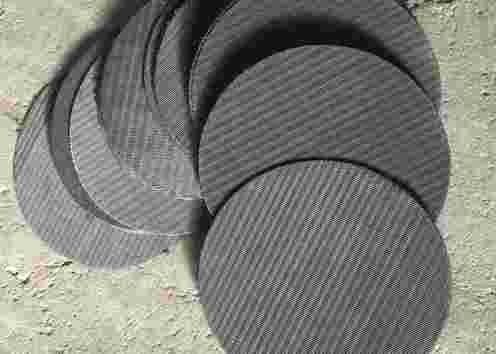 5mm Metal Mesh Filter Screen 600mm Black Cloth Multi Layer Spot Welding Extruder Screen