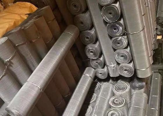 Plain Weave Wire 0.025 2mm Acid Resistant Stainless Steel Woven Mesh