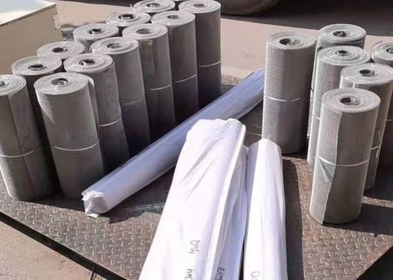 50m 1.2m Steel Wire Mesh Filter Screen Smooth Surface