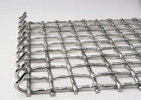 Alkali Resistant 30m/ Roll Woven Stainless Steel Mesh Crimped 304L Wire Mesh