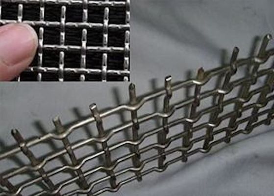 Brass Wire Mesh 0.5mm 4.8mm Crimped Wire Mesh Mining Petroleum