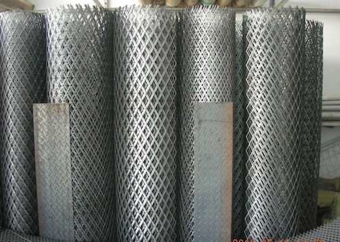 Plastic Spraying Expanded Metal Mesh 0.5mm Expanded Steel Mesh Anti Aging