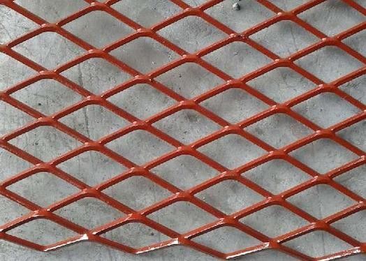 Plastic Spraying Expanded Metal Mesh 0.5mm Expanded Steel Mesh Anti Aging