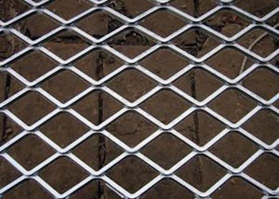 Acid Resistant 316SS Expanded Mesh Sheets LWM 4.5mm 200mm Stretch Plate Mesh
