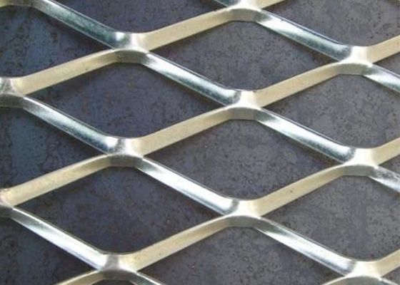 Acid Resistant 316SS Expanded Mesh Sheets LWM 4.5mm 200mm Stretch Plate Mesh