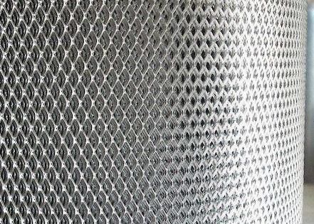 Aluminum Plate 0.5m Expandable Wire Mesh 12m Expanded Aluminium Mesh